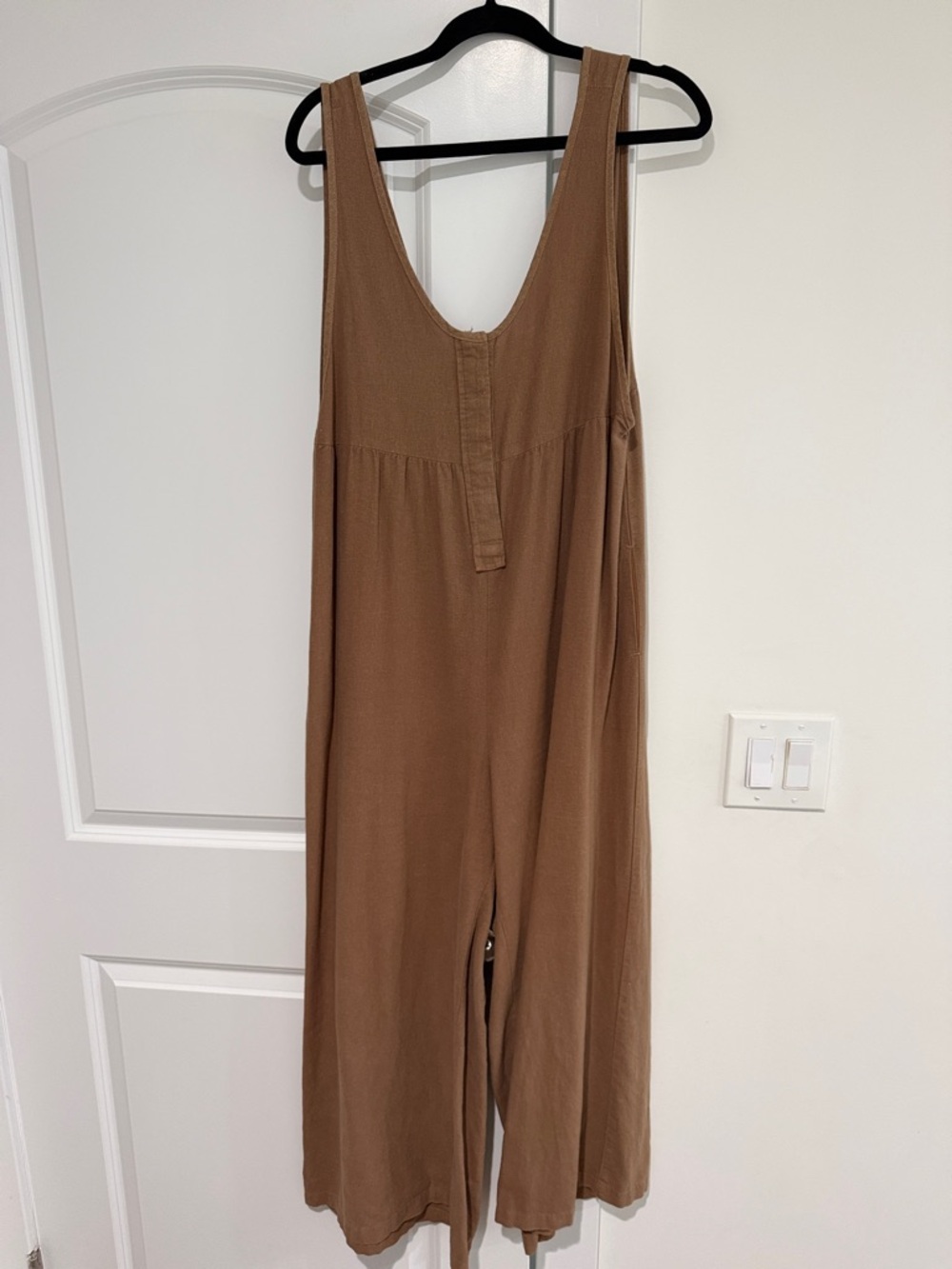 Longway Sleeveless Wide-Leg Jumpsuit in Brown